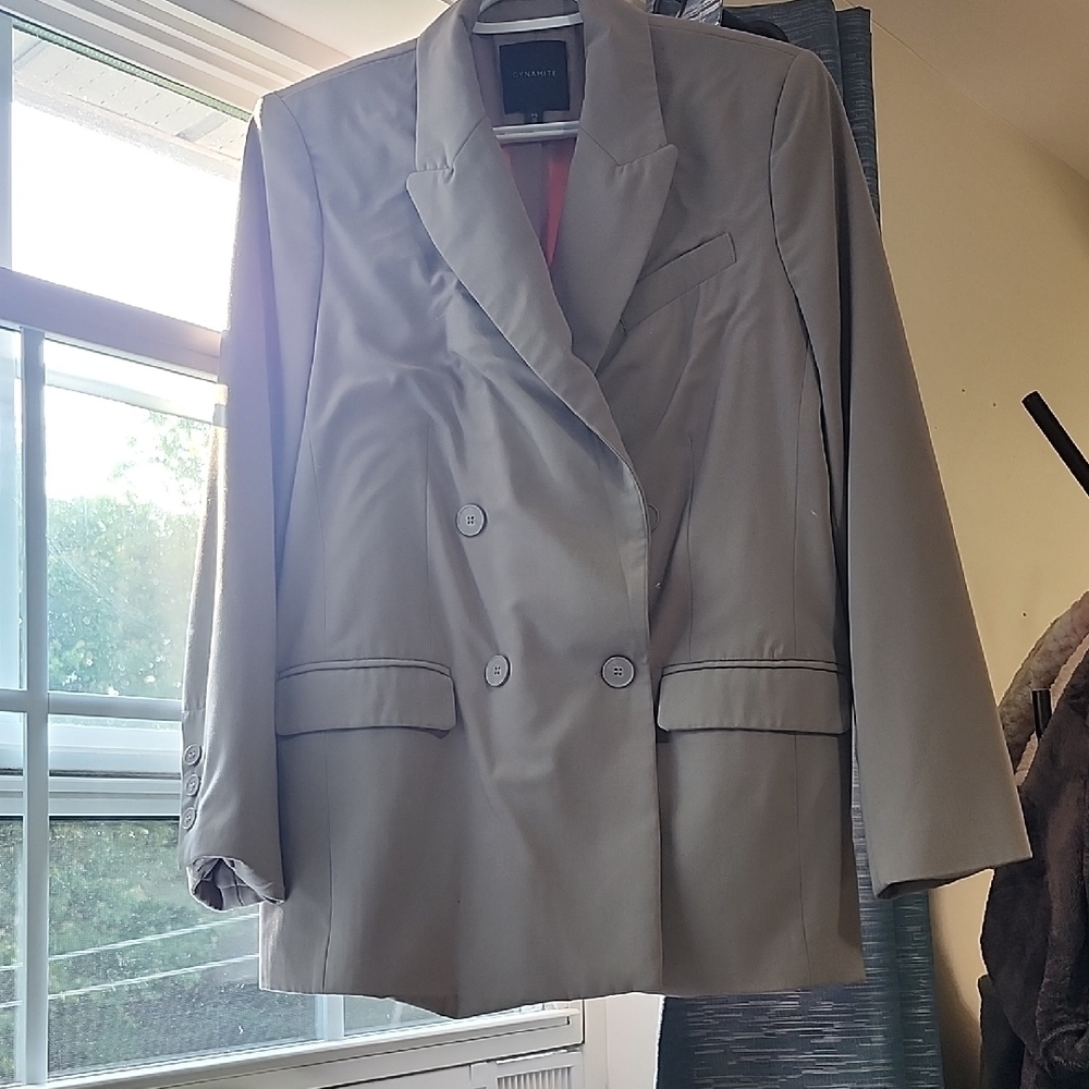 Dynamite Tan Blazer Professional Suit Jacket